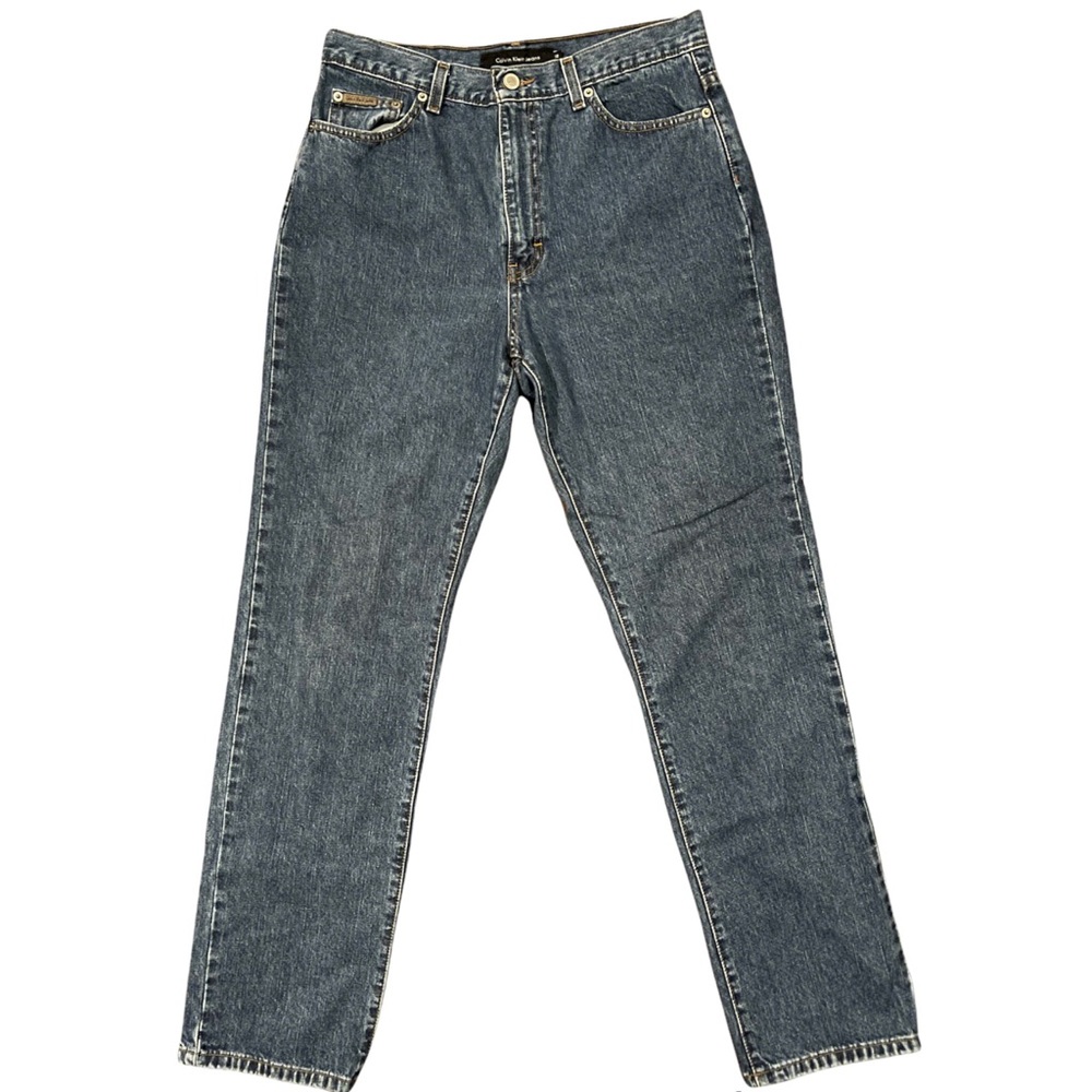 Vintage Women’s Calvin Klein 5-Pocket Mom Jeans Classic Fit Stone Wash Size 12
